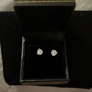 1.5 CT total weight diamond studs
